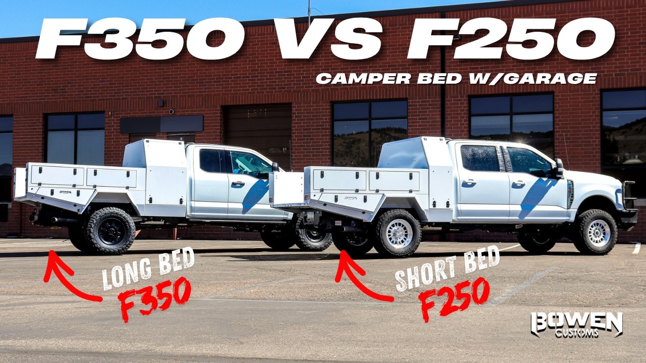 F350 с длинной платформой против F250 с короткой платформой