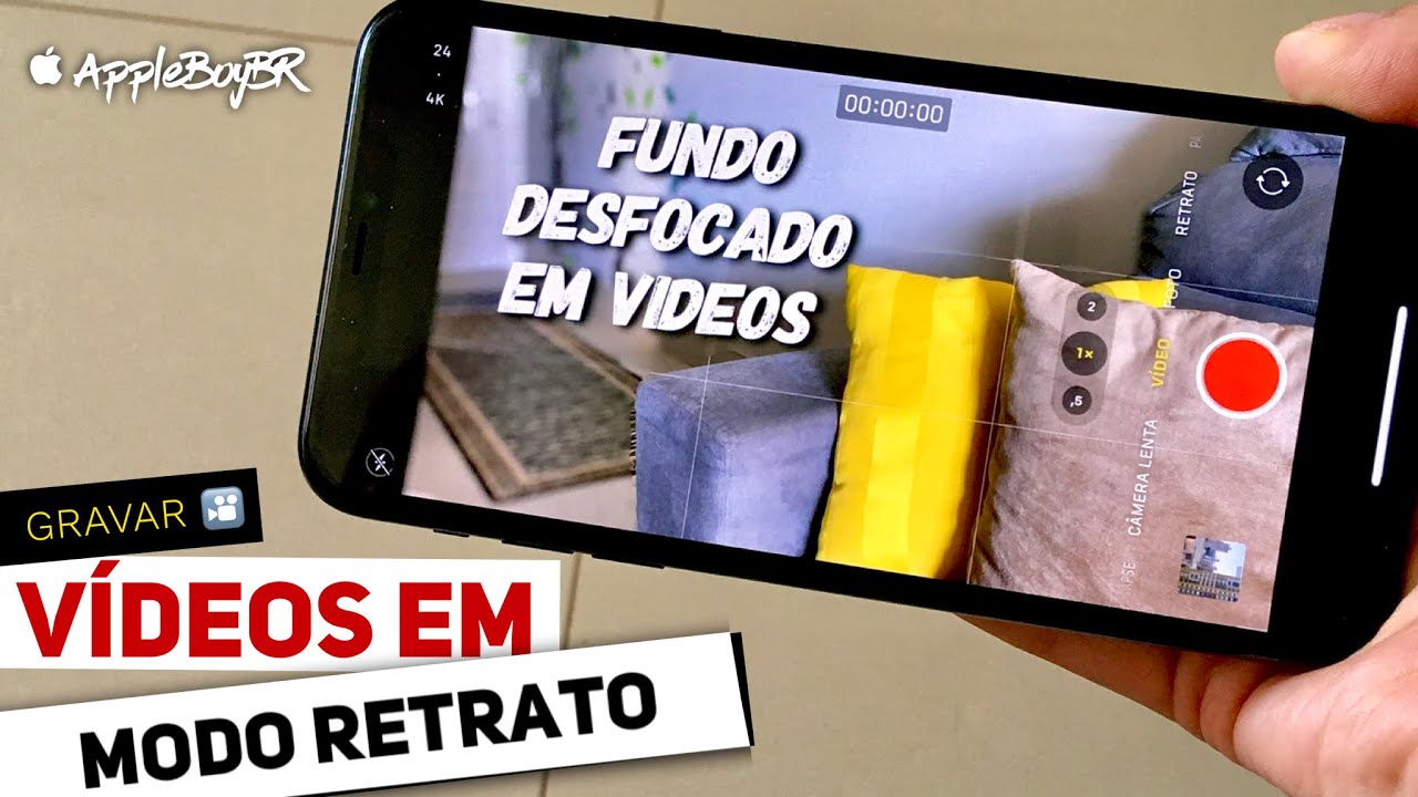 Como gravar VÍDEOS COM FUNDO DESFOCADO no iPhone com qualquer Câmera?