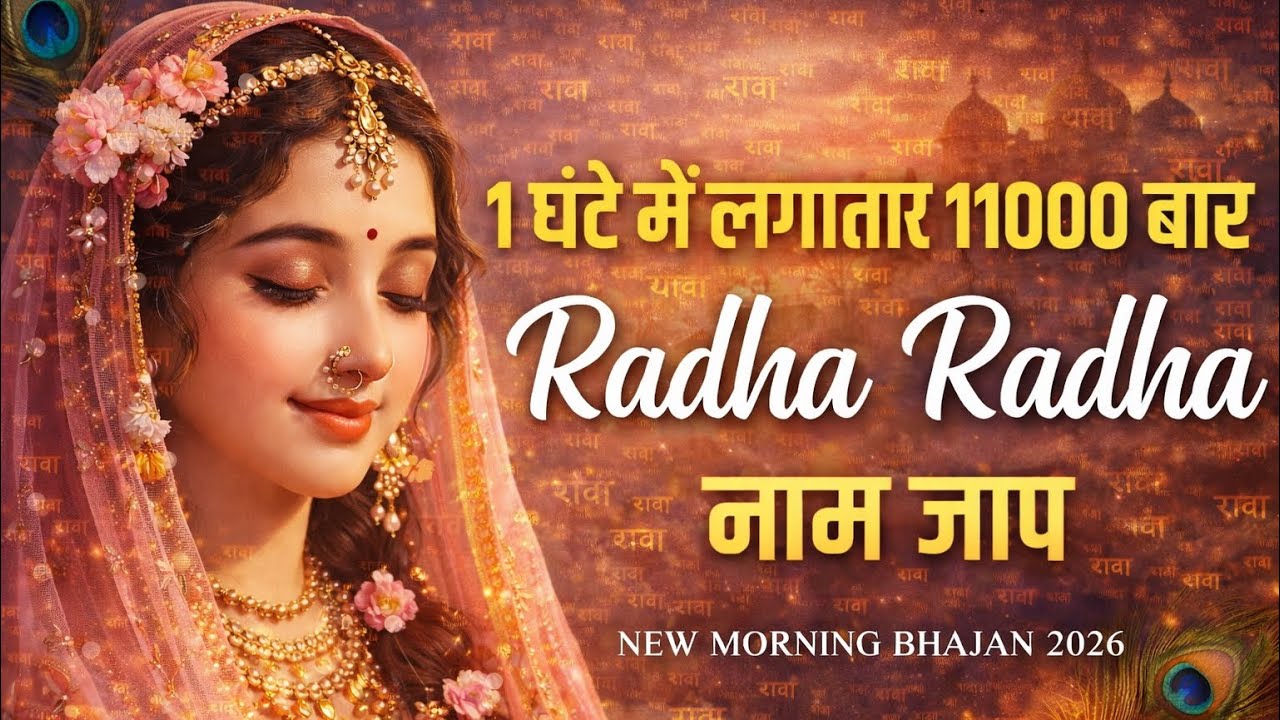 Radha Naam kirtan Morning Bhajans 2026 | Divine Nonstop Krishna Bhakti Songs