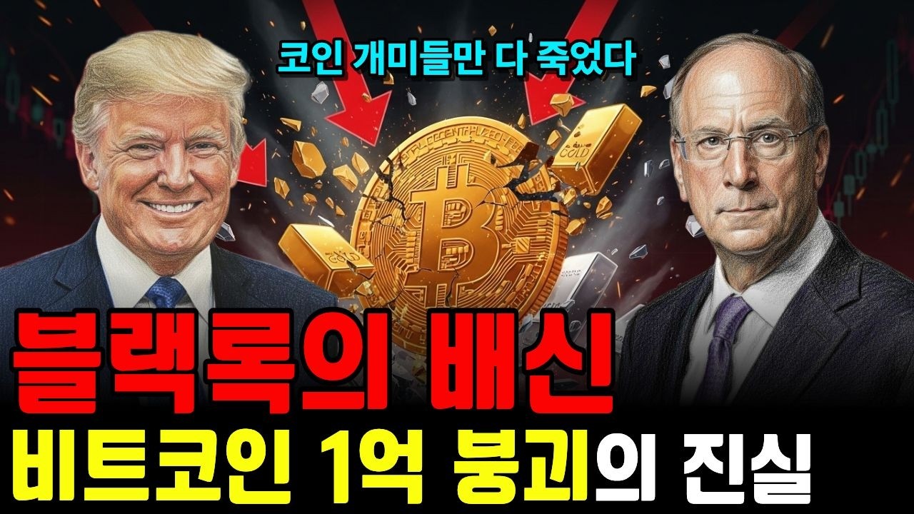 블랙록의 배신, 비트코인 1억 붕괴 뒤에 숨겨진 '거대한 설계'