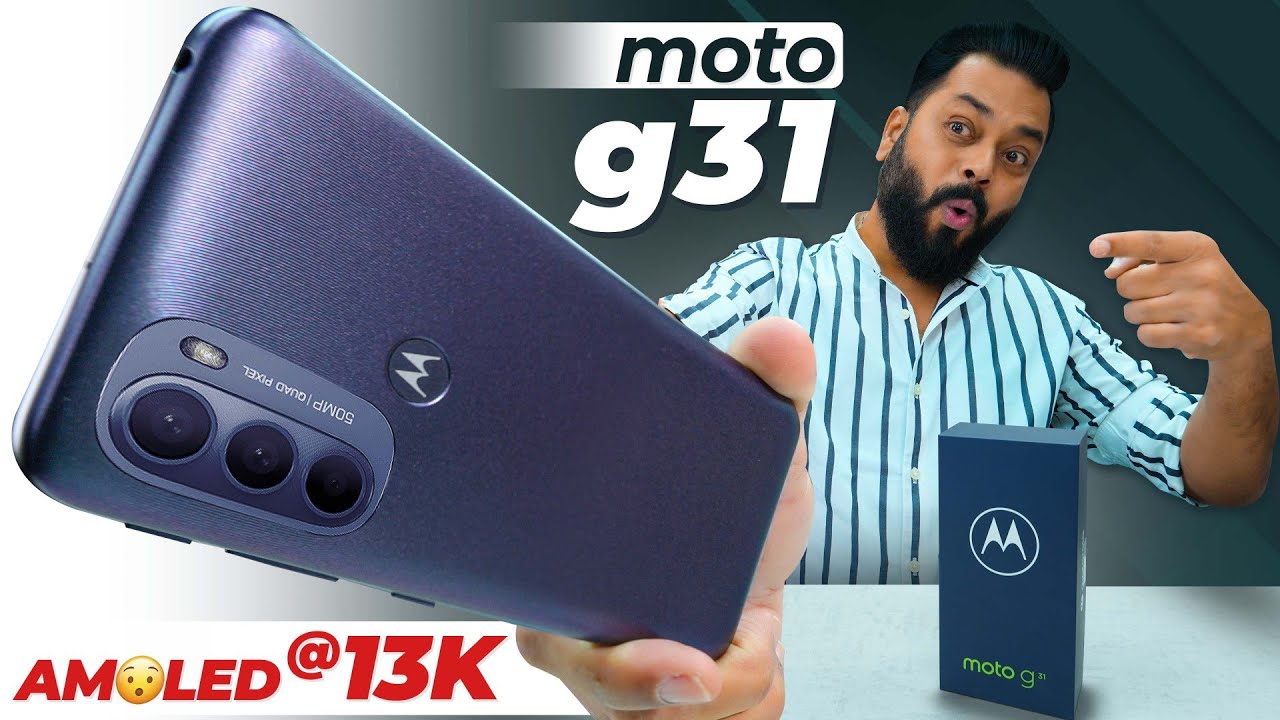 moto G31 Unboxing & First Impressions⚡Cheapest AMOLED Smartphone?! @12,999