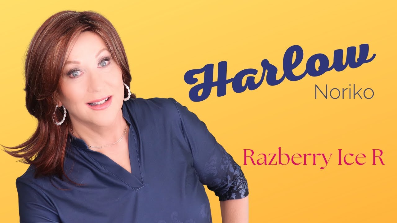 Noriko HARLOW wig review / UNBOXING / RAZBERRY ICE R / BRAND NEW STYLE / Bonus Color Comparison
