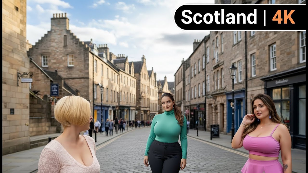 SCOTLAND Walking Tour 🇬🇧 | Beautiful Streets & Local Life | 4K UHD