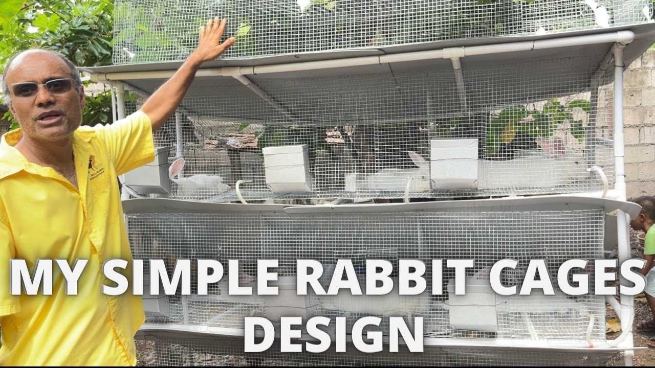MY SIMPLE , IN-EXPENSIVE AND EASY TO BUILD RABBIT CAGE DESIGN USING PVC WATER PIPE