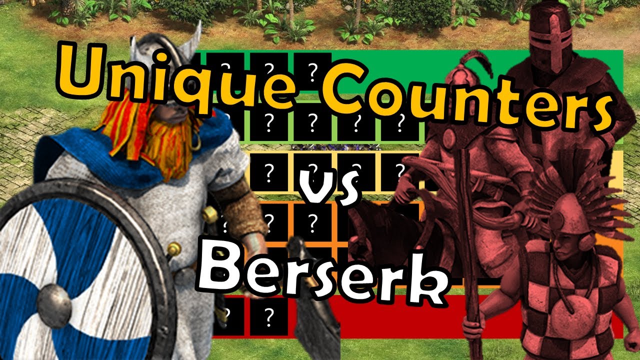 ELITE BERSERK | Best UNIQUE Counters | Tierlist | Age of Empires 2