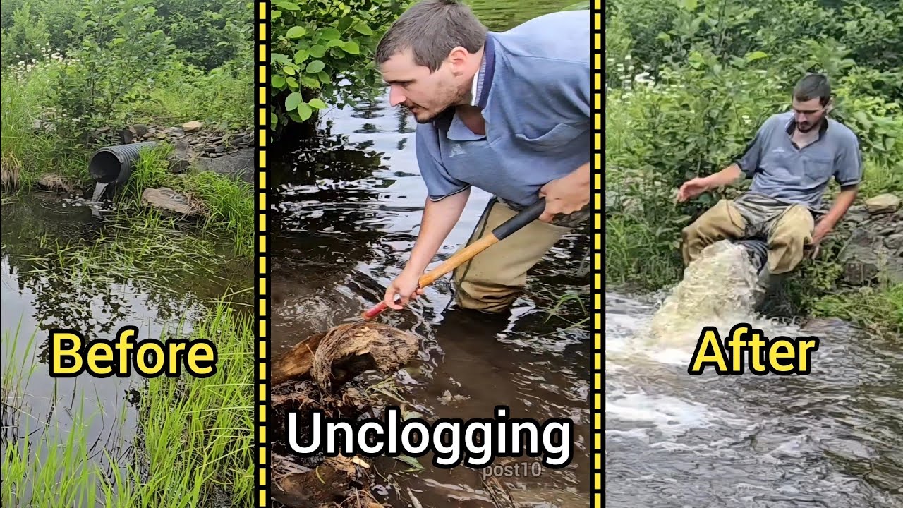 Unclogging A Really Fun Culvert