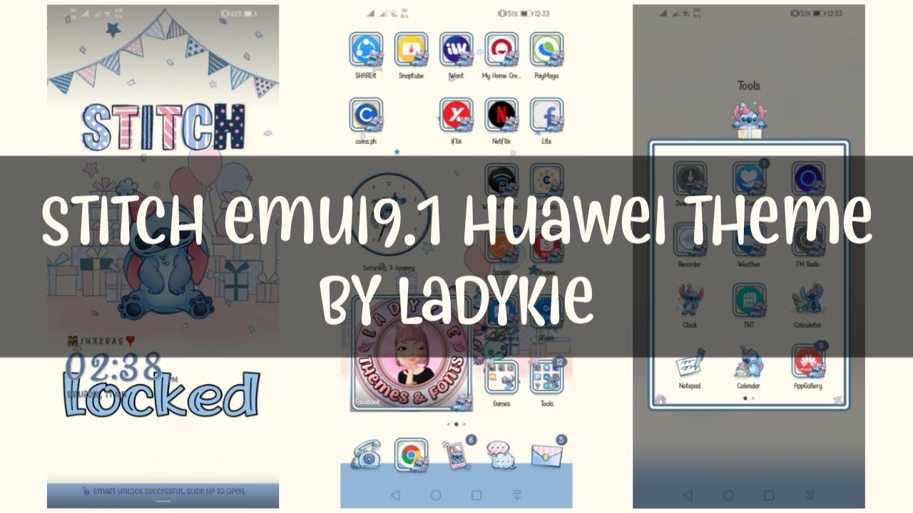 Huawei theme - Stitch emui9.1 theme by LadyKie