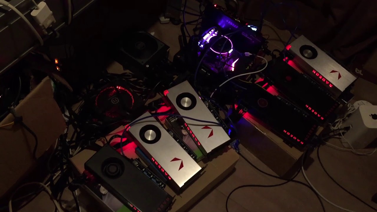 6 AMD Radeon Vega 64 mining Monero XMR