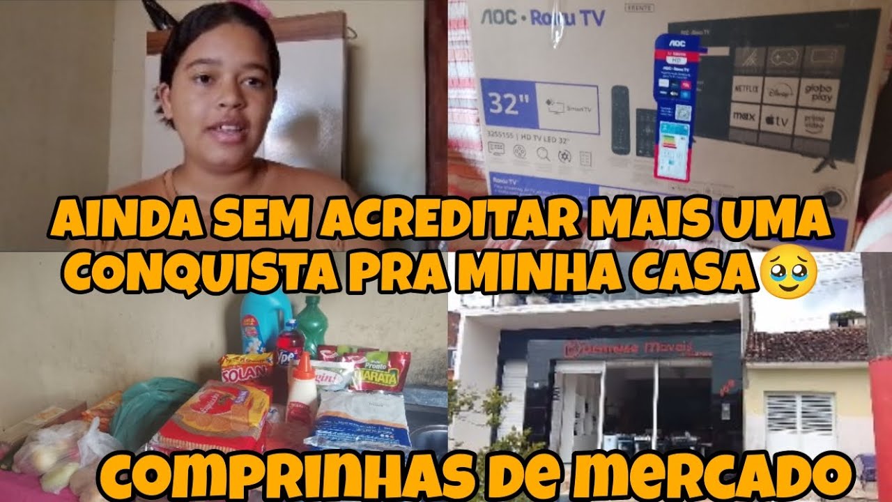 Mais um sonho realizado 🥹 ainda sem acreditar que eu conseguir, compras de mercado com 150 reais🙌