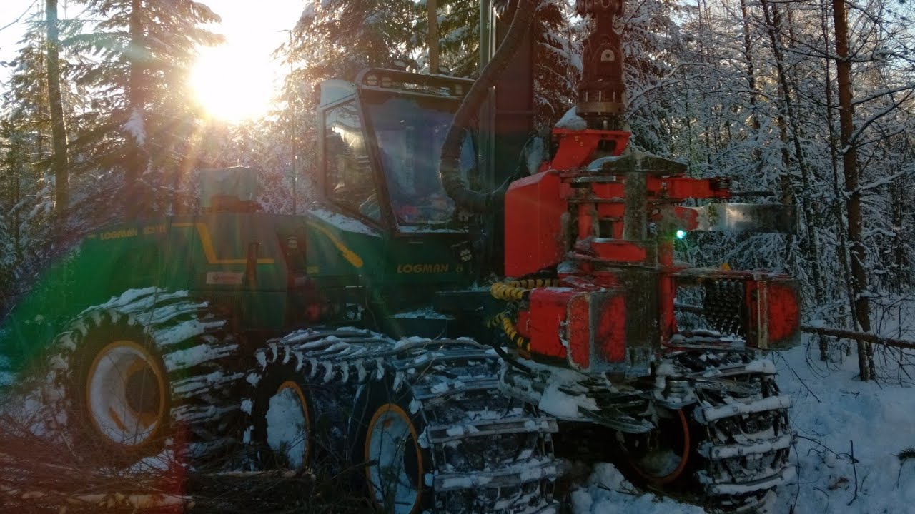 Koneen siirtoa ja energiapuun tekoa - Volvo FH, Logman821H & Naarva EF28