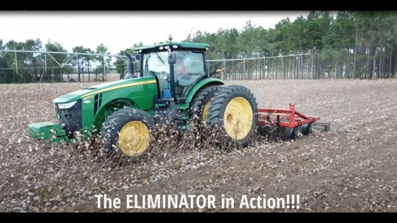 The Eliminator in Action!!!  Cotton Stalk Puller/Cotton Stalk Chopper