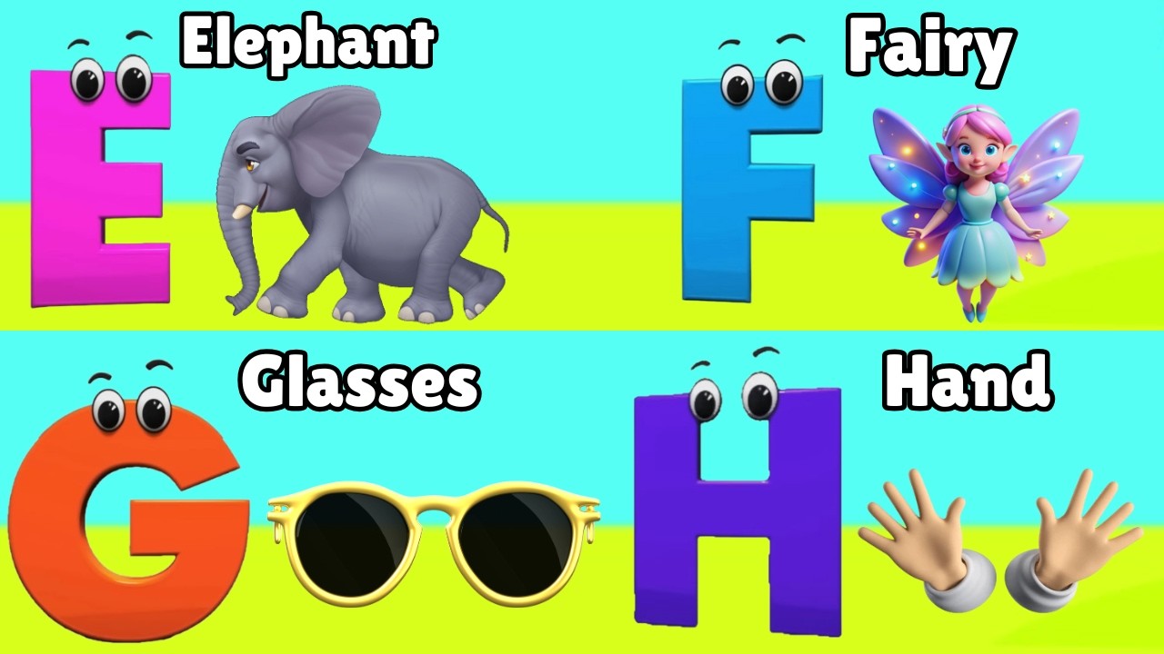 Nursery Rhymes, A Is for Apple, ABC Song, ABC Phonics Song, alphabet song