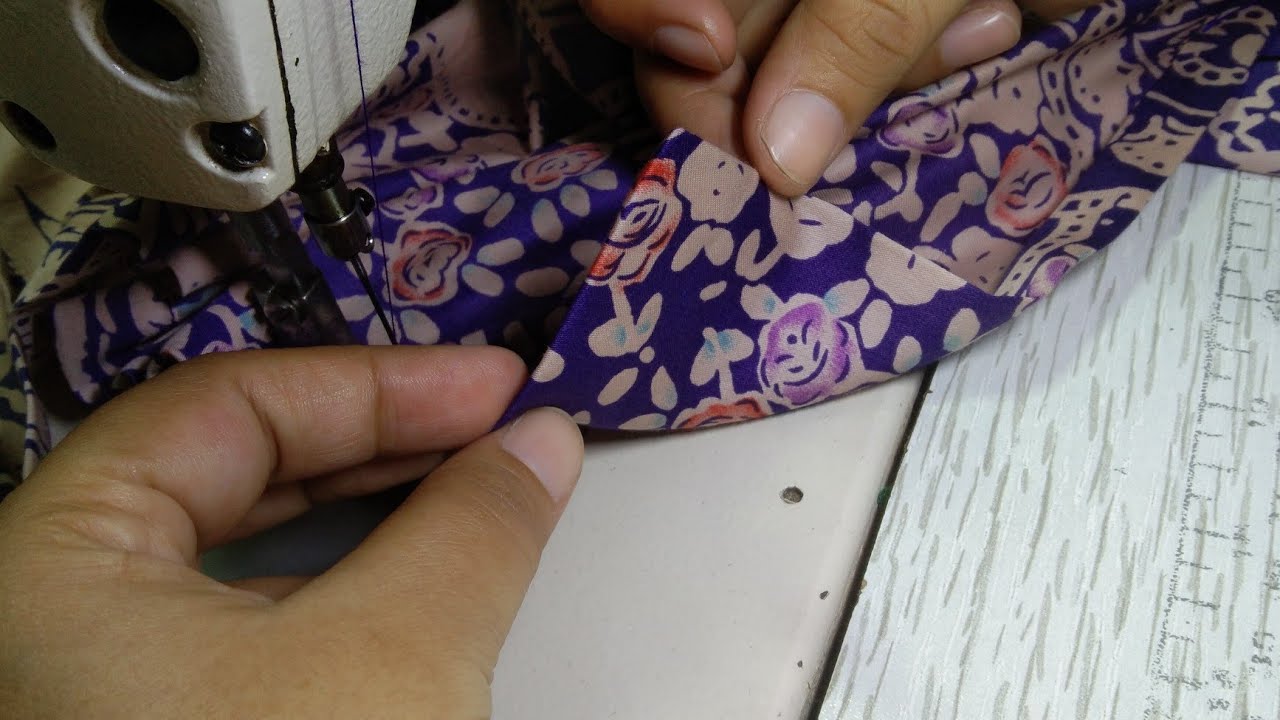 kurti k chalk Daman ki folding ka gum silai main aik aur tareeqa #sewing