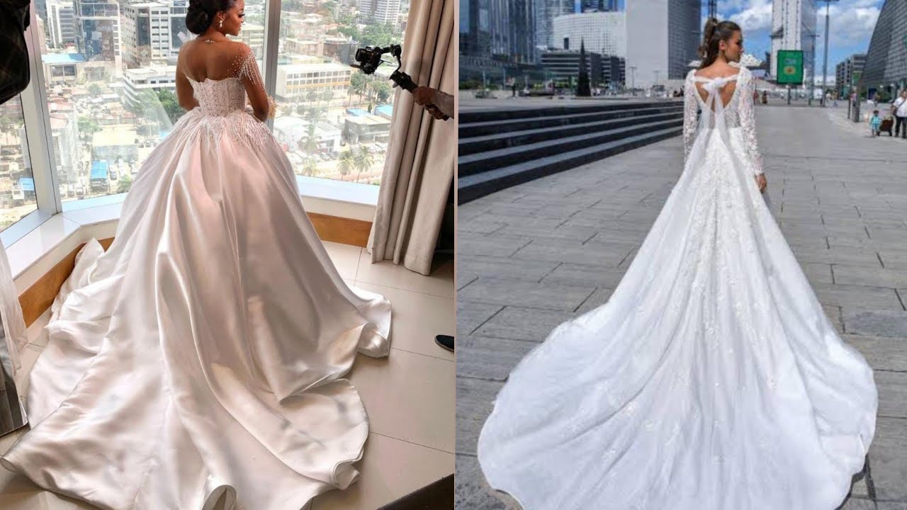 How to make a WEDDING DRESS TRAIN Pattern | Mermaid Dress Train