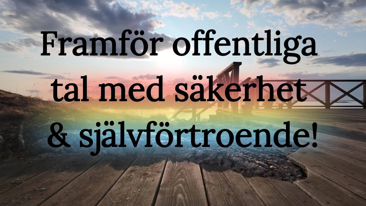 Christine Melchert - Framför offentliga tal med säkerhet & självförtroende - hypnoterapi-inspelning