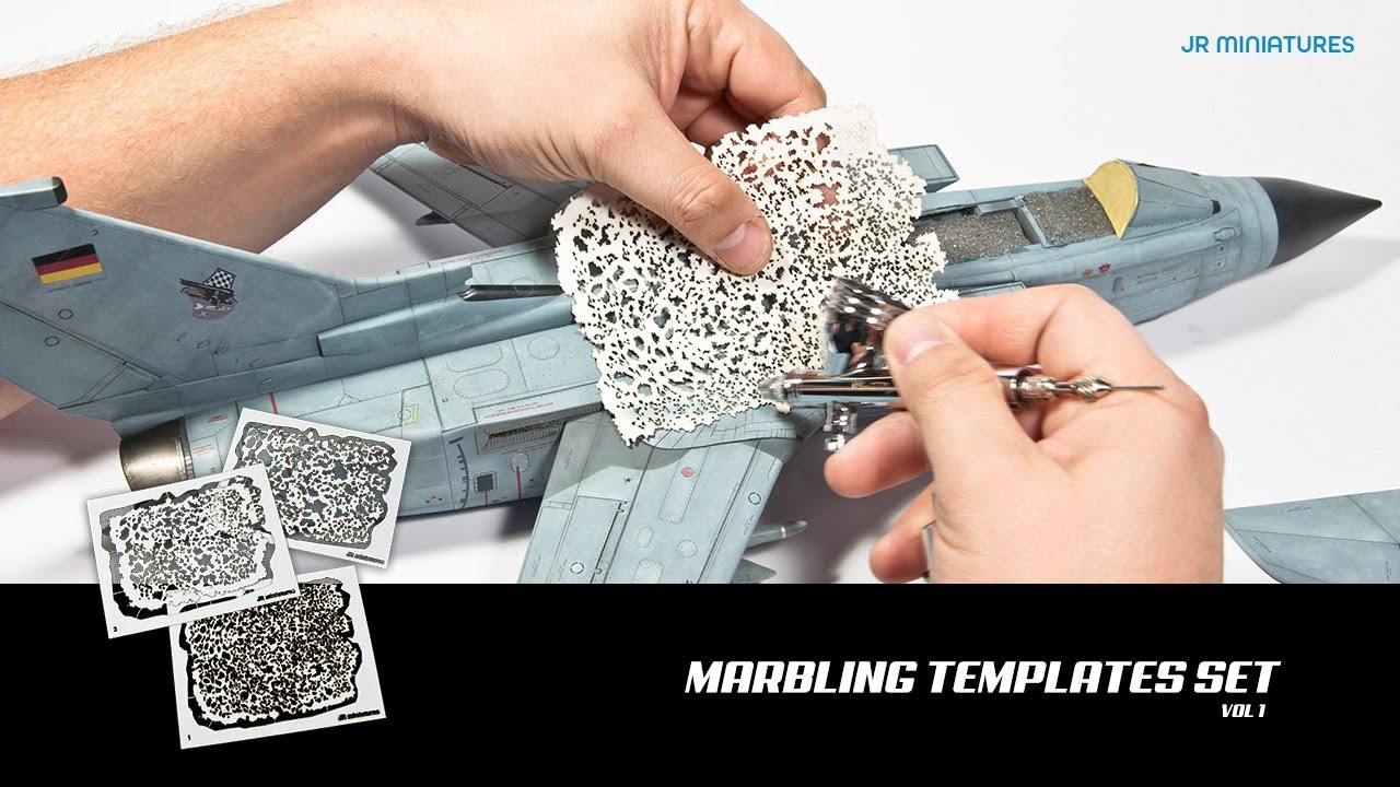 Templates set for marbling - example use #1