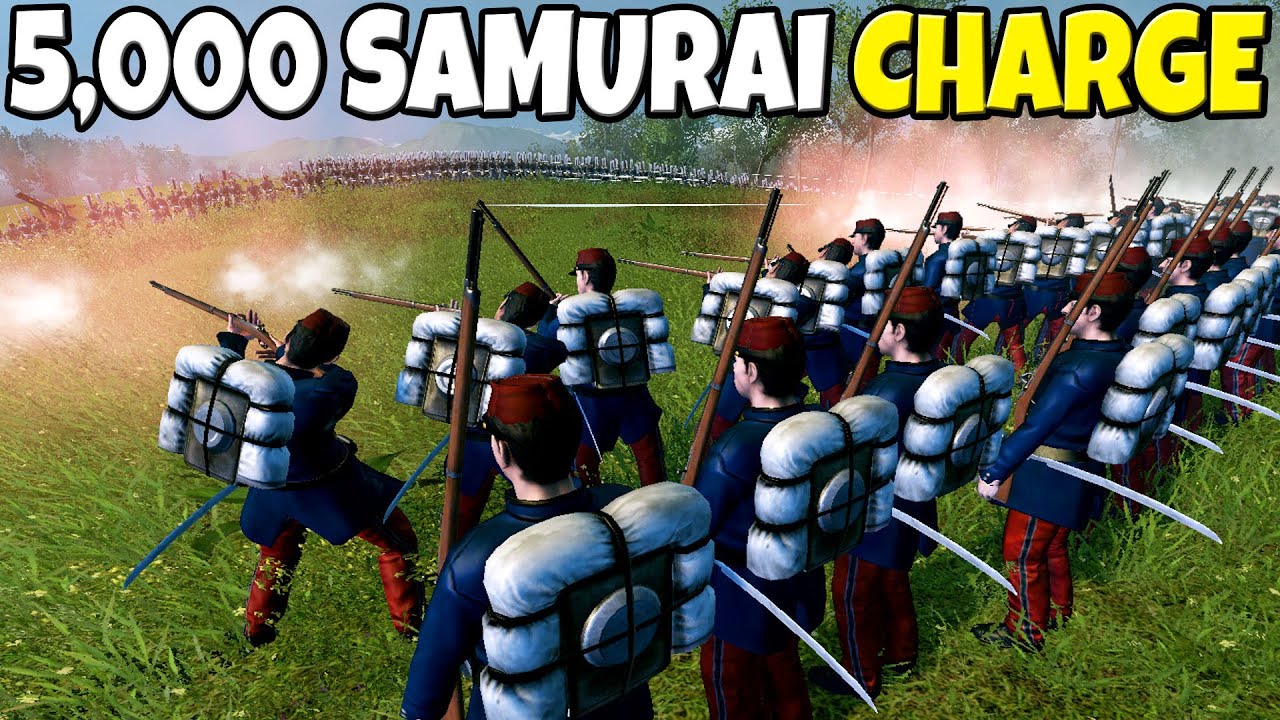 5,000 SAMURAI Charge 1,000 RIFLEMEN! - Total War: Shogun 2 Battle Simulator