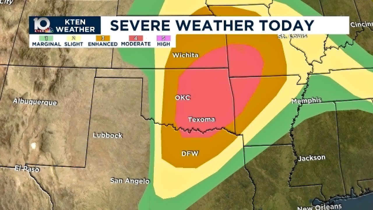 LIVE: KTEN Weather storm coverage for Texoma