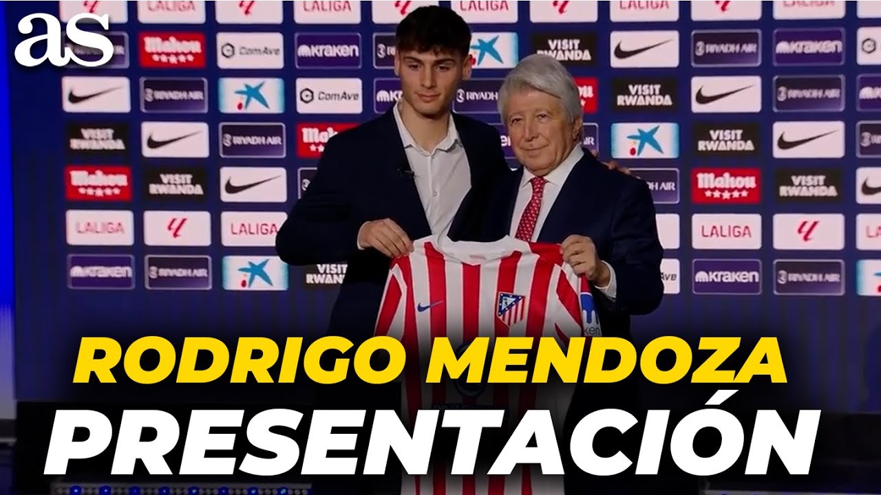 RODRIGO MENDOZA presentación COMPLETA tras fichar con el ATLÉTICO DE MADRID