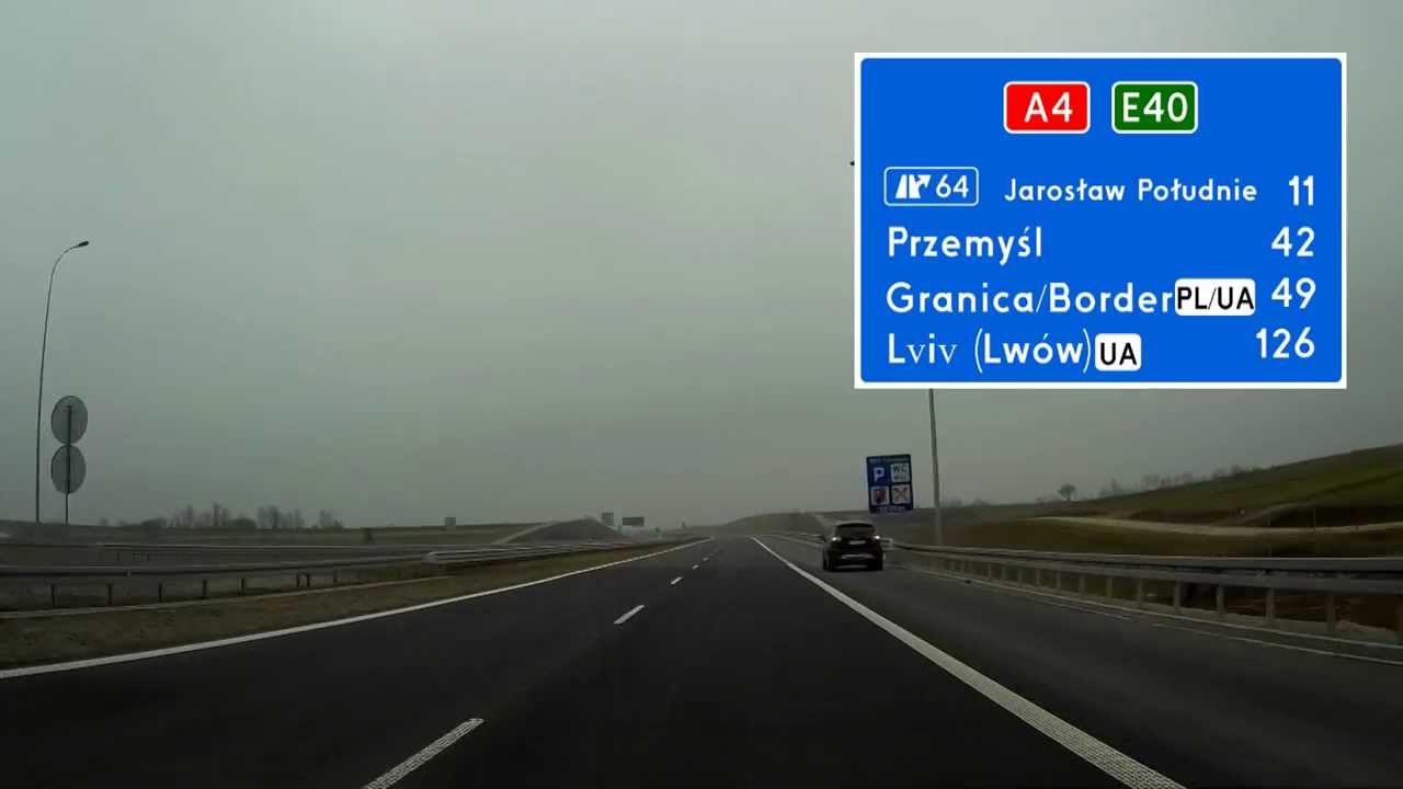 Autostrada / Highway A4 Jarosław - Korczowa (PL/UA)