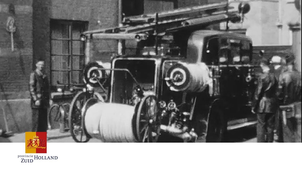 Brandweer Schoonhoven Bezoekt Brandweer Provinciale Griffie 1939 - 1950 | Provincie Zuid-Holland