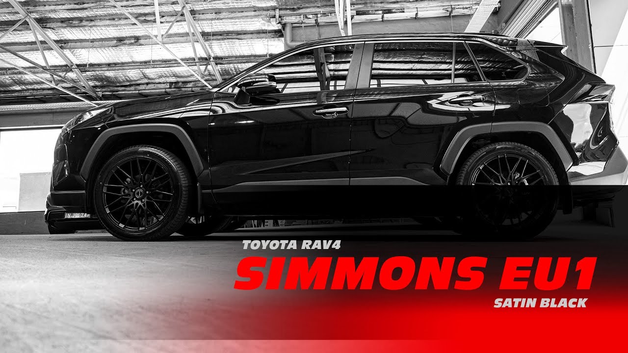Toyota Rav4 with 20 INCH Simmons EU1 Wheels Satin Black