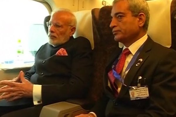 Watch PM Modi travel in bullet train with his Japanese counterpart