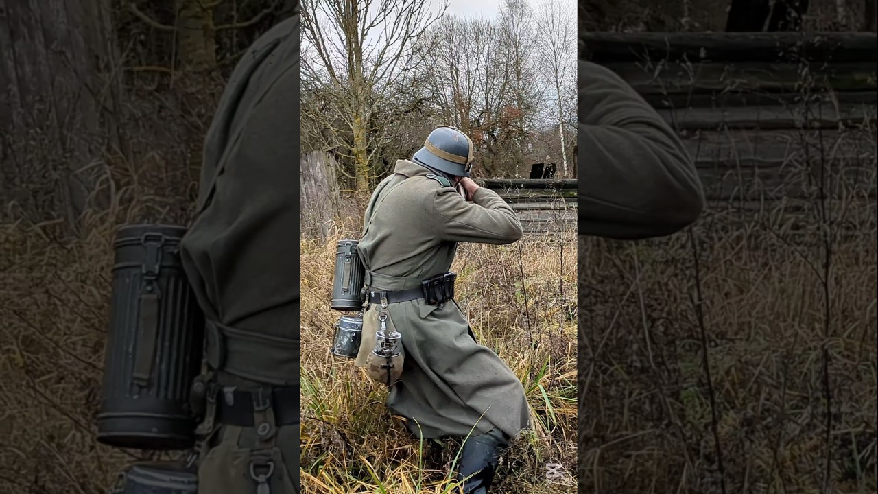 Battle on the Eastern Front. Reenactment #ww2