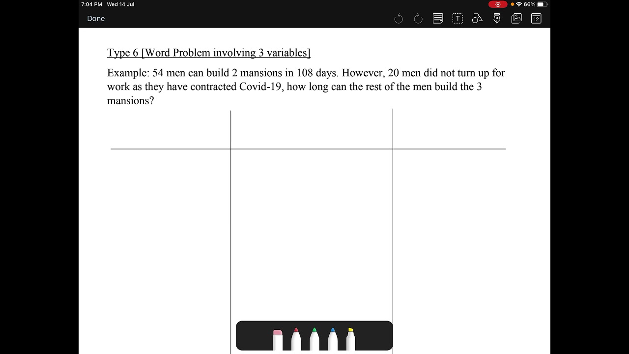 Proportion Word Problems (3 Variables)