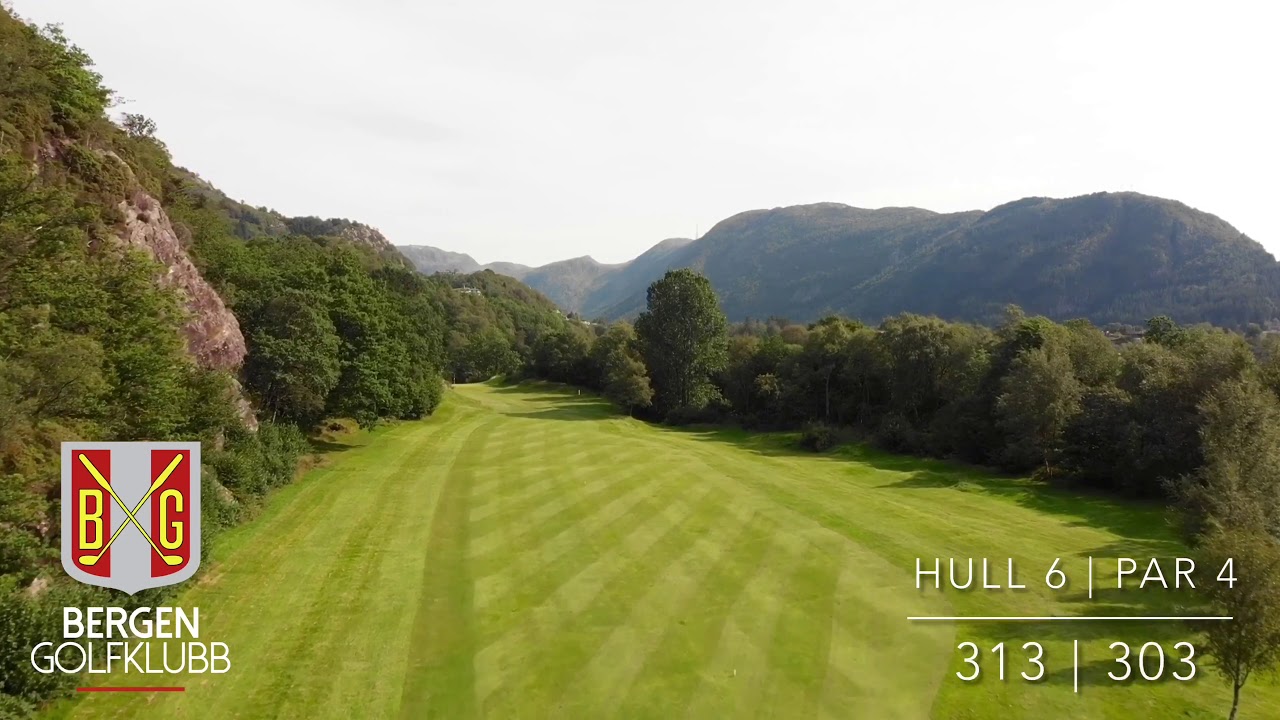 Banen til Bergen Golfklubb på Åstveit