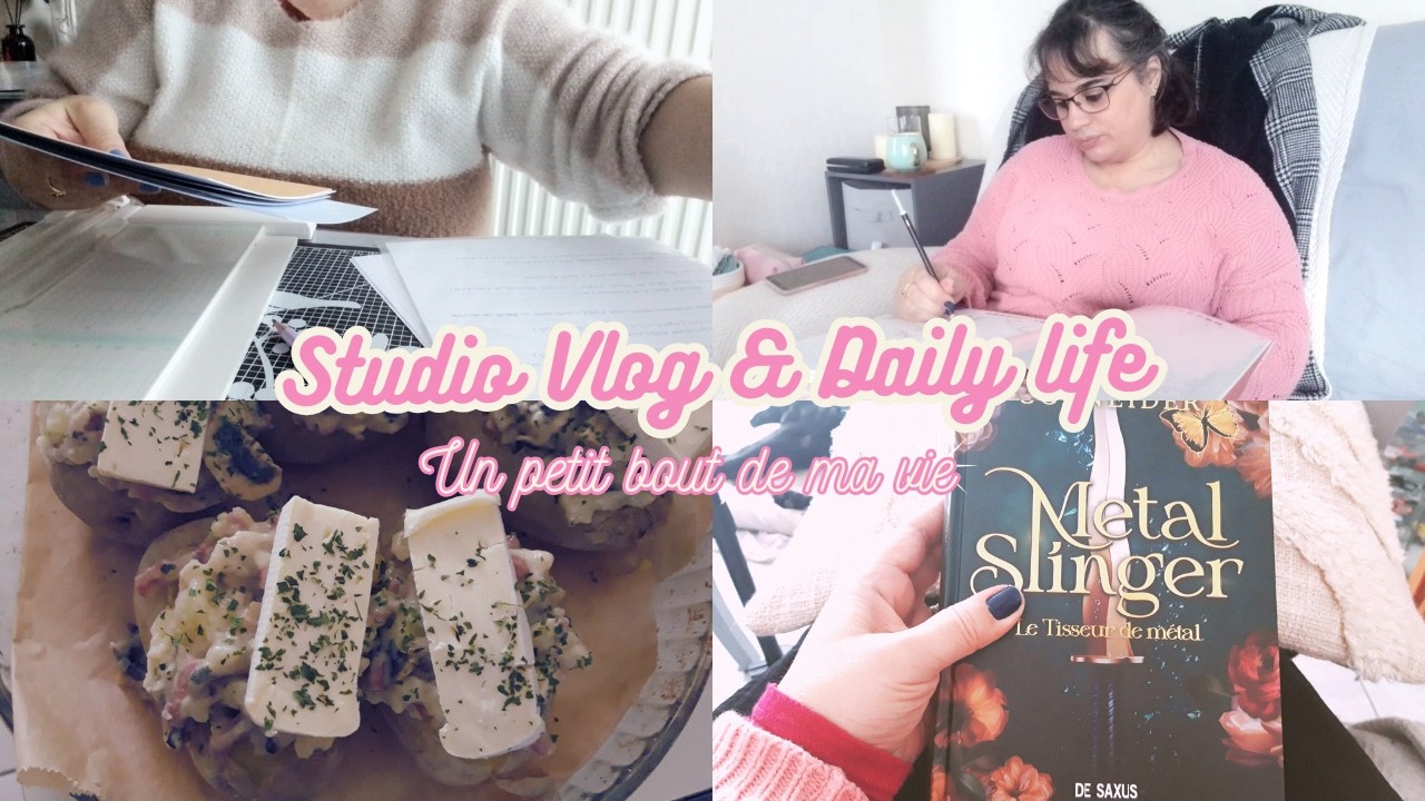 Studio vlog & Daily life 2026 - épisode 4 - 2 jours avec moi (vidéos, scrap, coloriage et lecture)