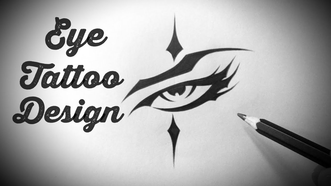 How to draw Eye tattoo design drawing Drawing Stylish tattoo designs easy on paper