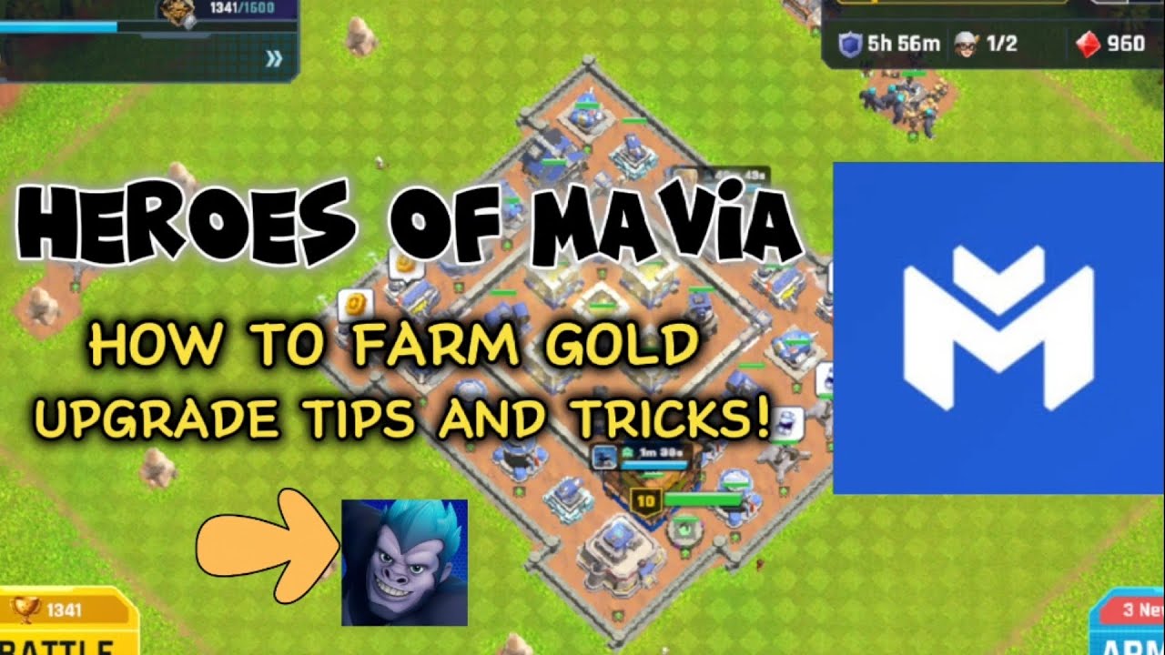 Heroes of Mavia : how to farm gold for upgrade