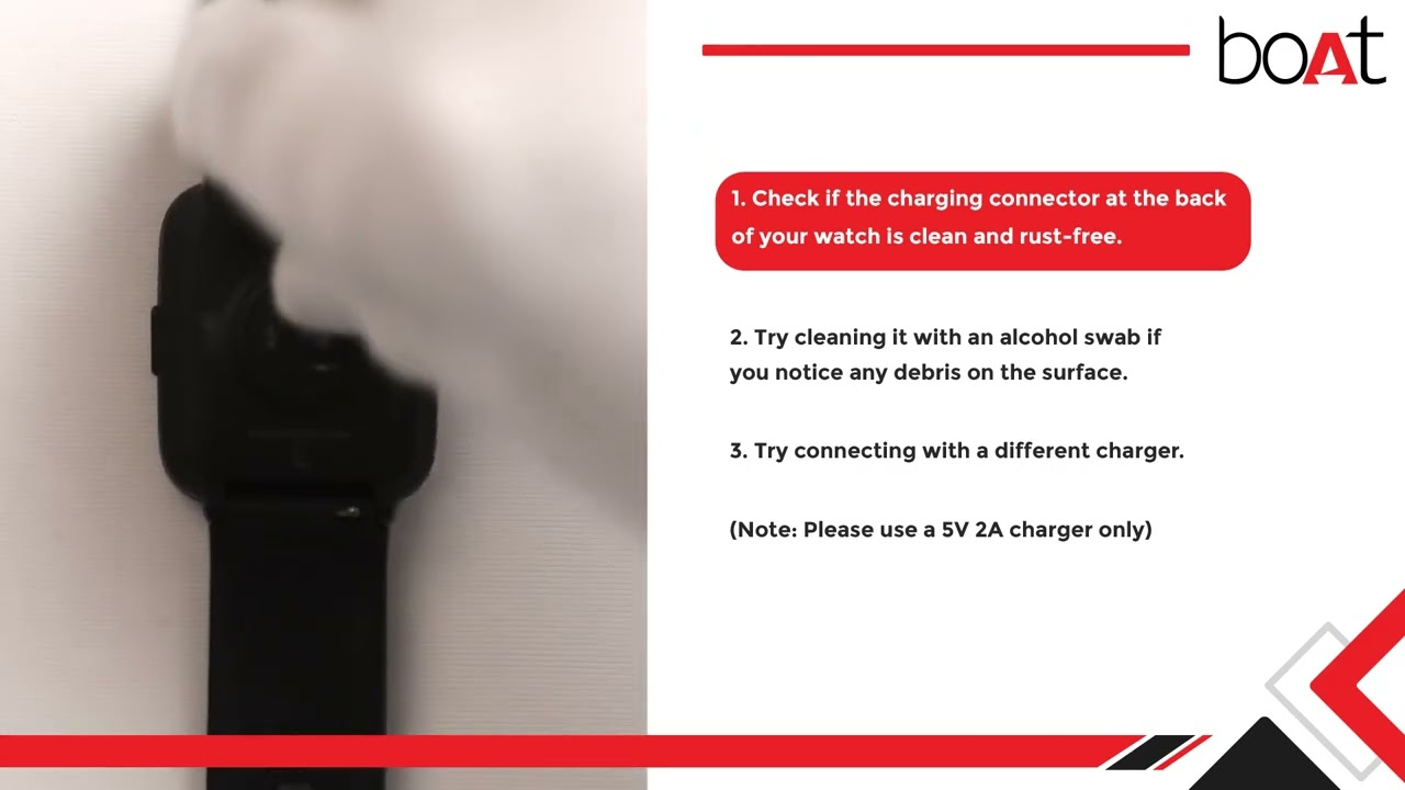 boAt | Smartwatch Storm | Resolve Charging Issue