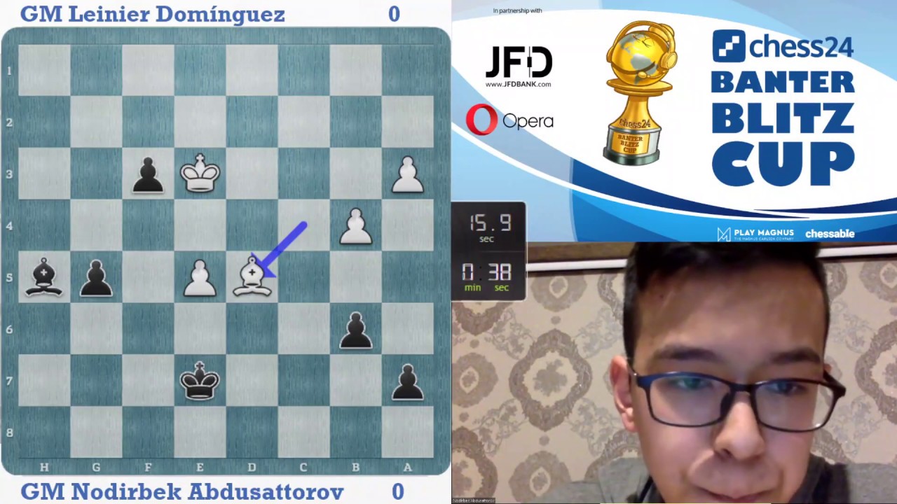 GM Nodirbek Abdusattorov vs. GM Leinier Dom&iacute;nguez | Banter Blitz Cup