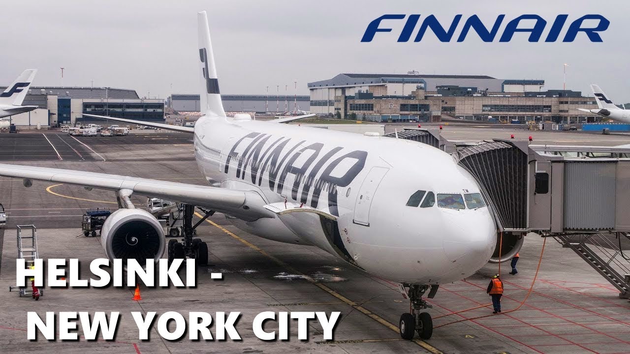 FinnAir A330-300: HELSINKI - NEW YORK CITY, JFK Airport - FULL FLIGHT