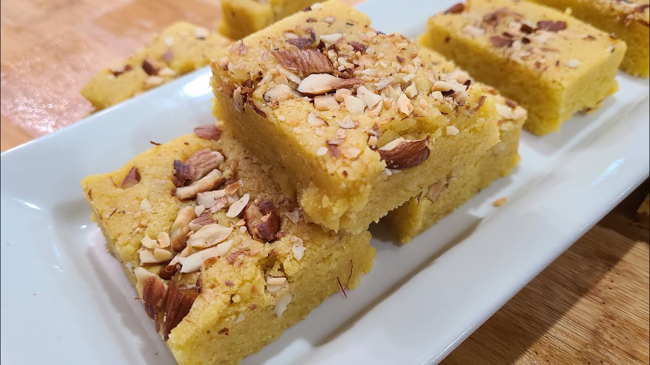 Badam Barfi ! Almond flour Barfi ! Quick sweet Recipe idea ! How to make Badam Barfi Recipe !sweets!