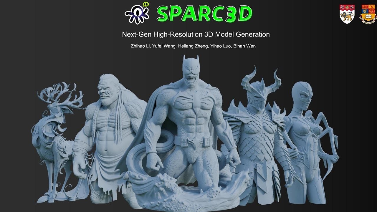 Generate High Definition 3D Models from Images with AI: Sparc3D (Tutorial ITA)