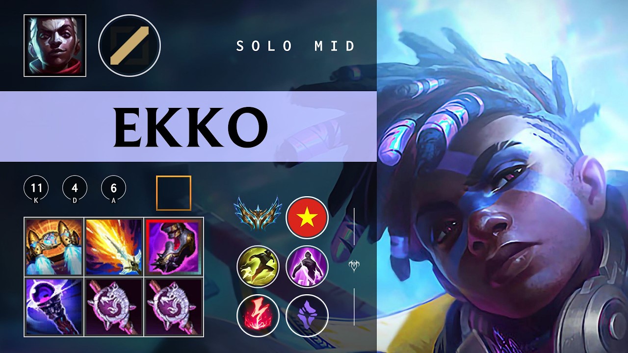Ekko Mid vs Anivia - VN Challenger Patch 26.02