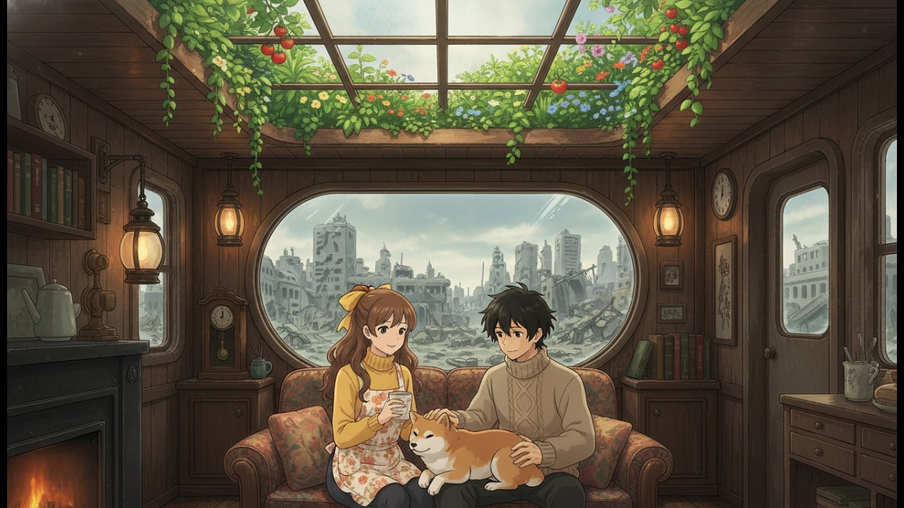 A Peaceful Apocalypse: The Moving Sanctuary & Survival on Wheels | Ghibli ASMR