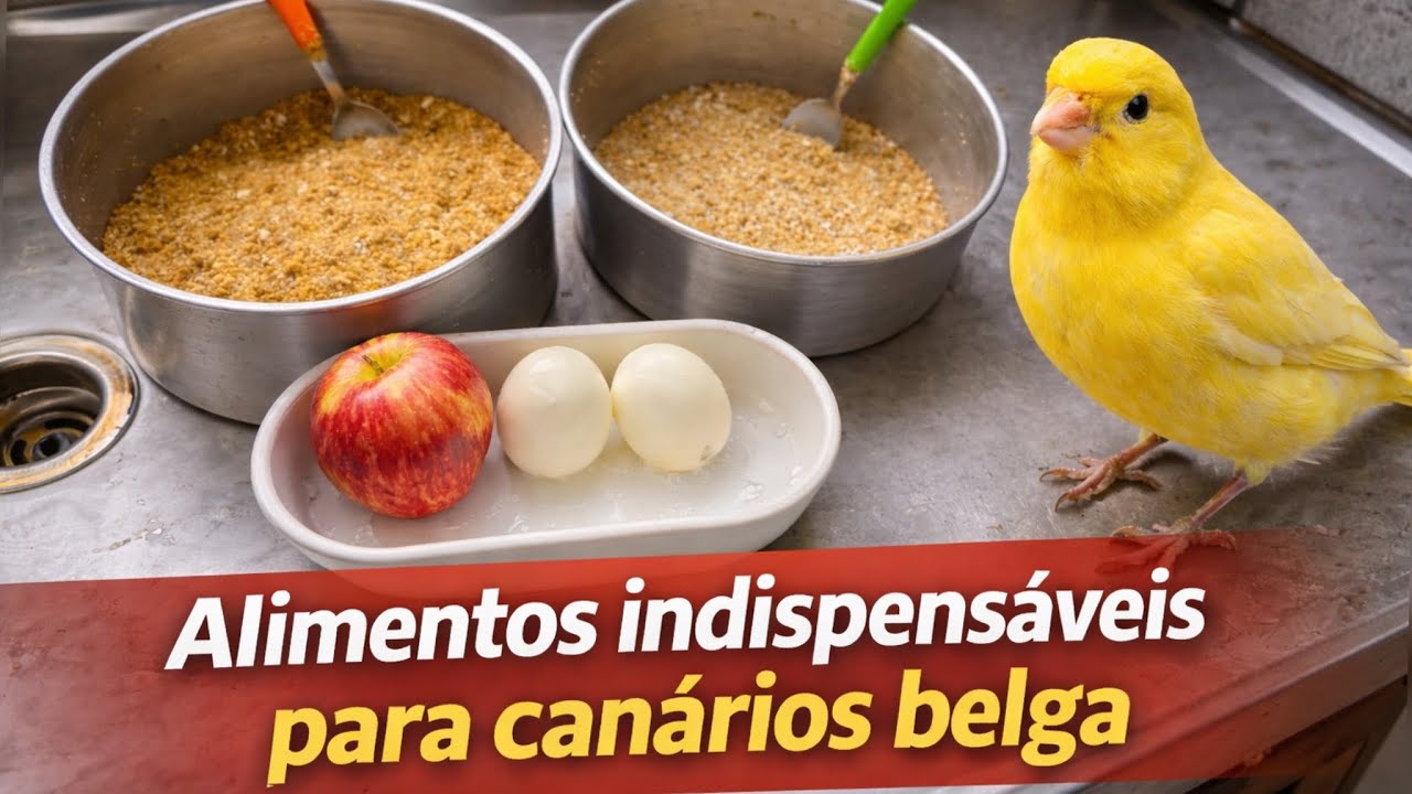 ALIMENTOS INDISPENSÁVEIS PARA CANÁRIO BELGA