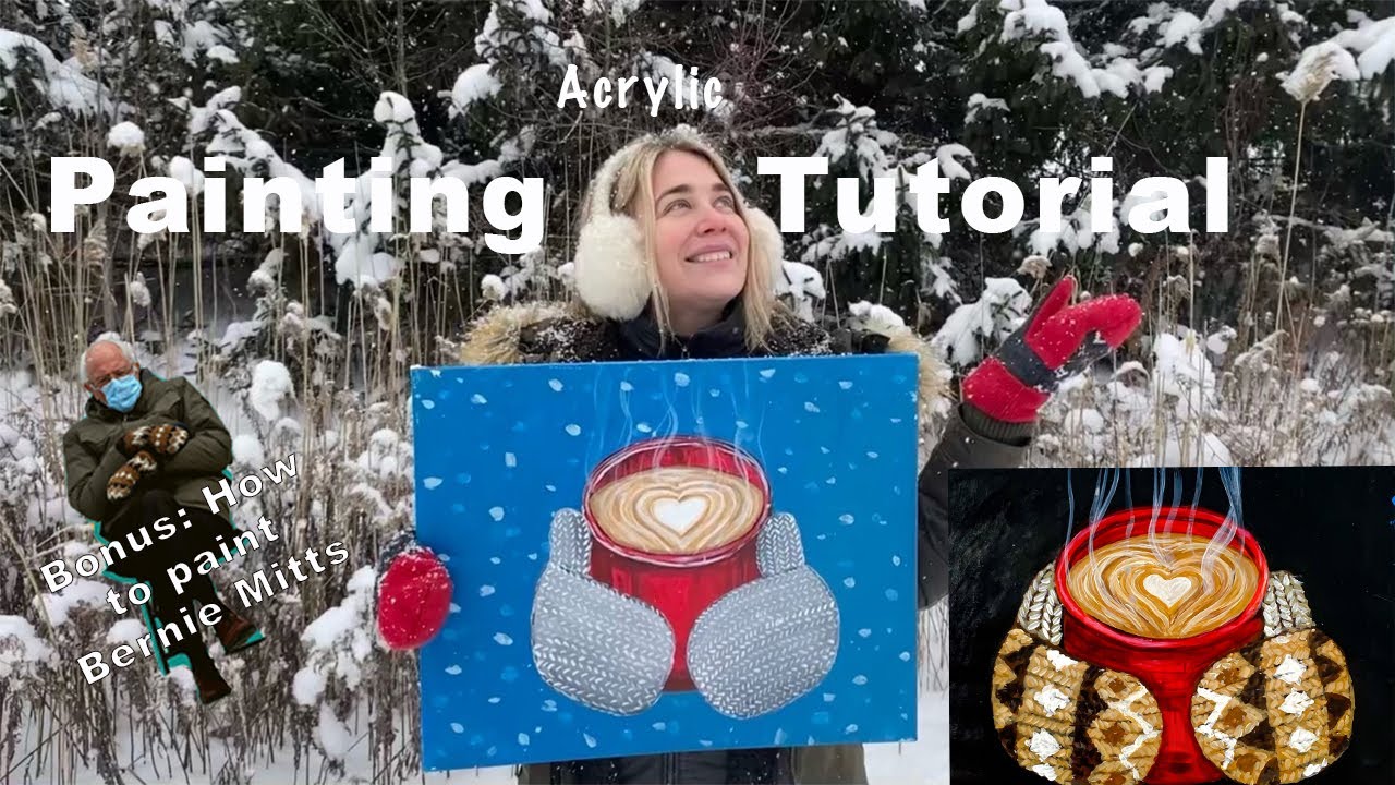 PAINTING TUTORIAL | Love you a Latte & Bernie's Mittens