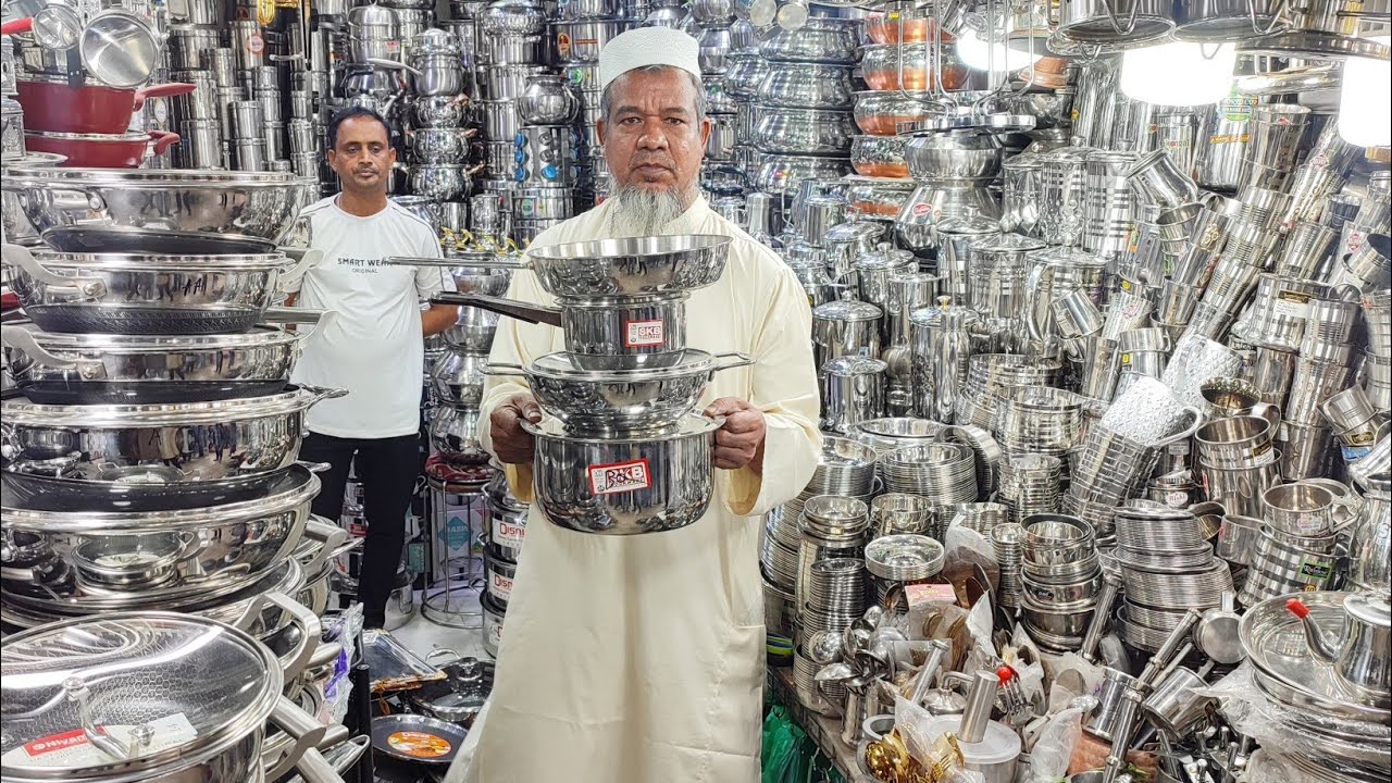 স্টিল ও হানিকমের কুকিং সেট ও হামানদিস্তা, সারভিং সেট সহ স্টিলের সকল ধরনের কালেকশন//steel price