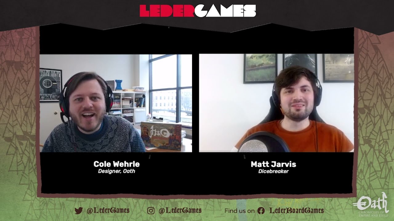 Oath: An Interview with Cole Wehrle by Matt Jarvis | Tabletop Gaming | Spring Showcase