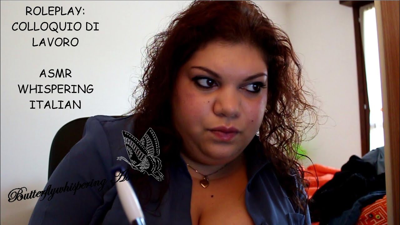 ASMR Italian Whispering Roleplay Colloquio di lavoro