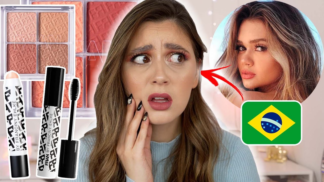 PORTUGUESA TESTA a MAQUILHAGEM da FRANCINY EHLKE 🇧🇷 🇵🇹 | Joana Gentil