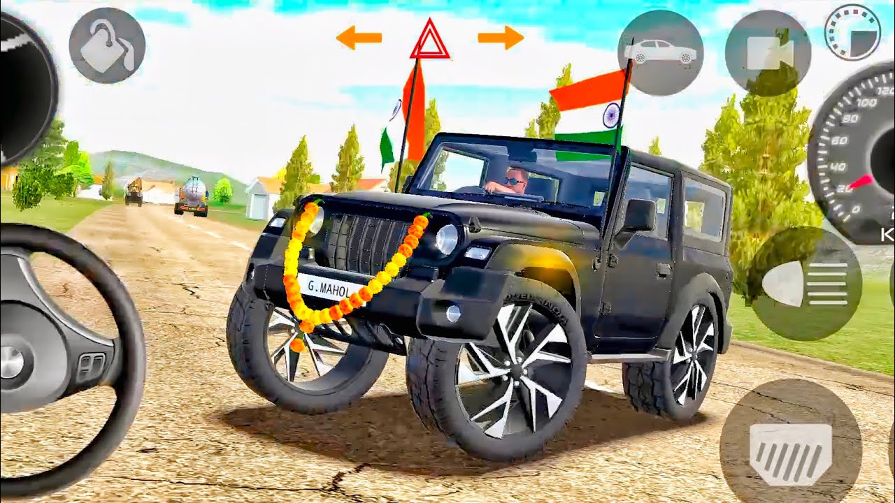 Modified Mahindra thar mp golden 🚗🚗 gadi bala game .Car games android 2025