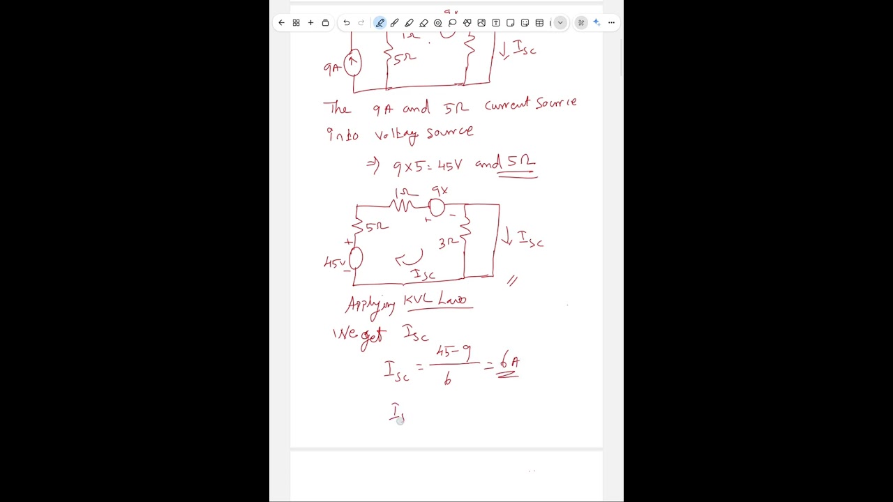To Find Nortons equivalent circuit 