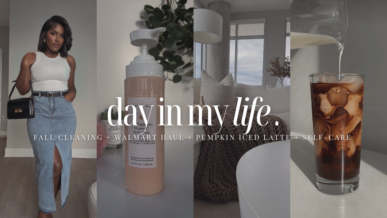 VLOG : Fall Cleaning + Walmart haul + Pumpkin Iced Latte + Self-Care + Cozy Vibes | iDESIGN8