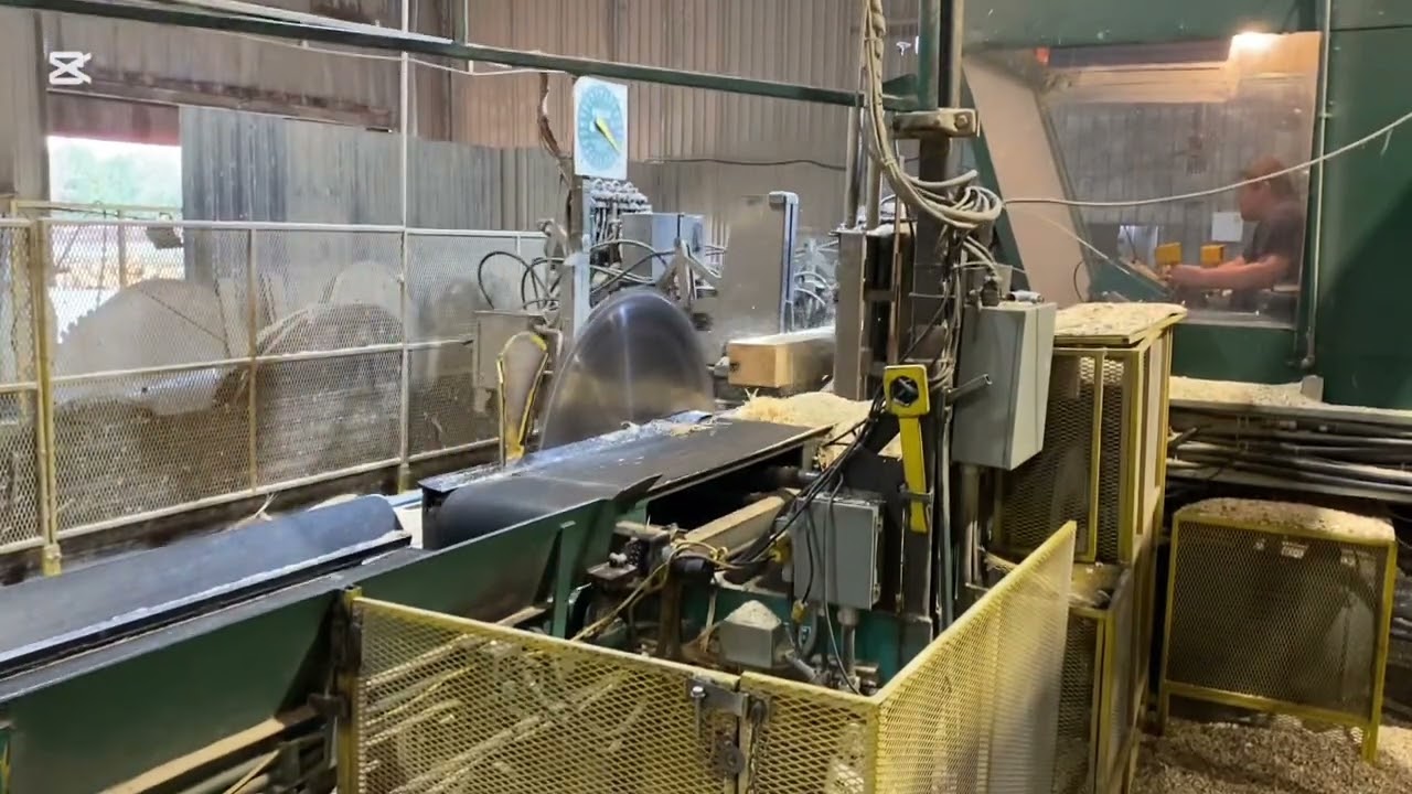 Pallet Sawmill …. Red Pine 8x8s and 6x6s #likeandsubscribe #palletwood #circularsaw